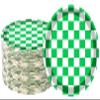 40 Pcs Green & White Checkered Race Car Party Supplies - 7" Green Checkered Paper Plates for Racing Themed Race Car Birthday Party Decorations view 1