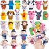24 Pcs Finger Puppets Set,Soft Plush Finger Puppet Toys for Kids,Storytime Learning Aid,Mini Plush Figures Toy Assortment for Toddlers,Party,Playtime,School view 1