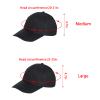Yookat Kids Baseball Cap - Medium, Black - DIY Hat for Kids - 10 Pieces - Costume Headwear for Birthday, School Events, Theme Parties, Beach, Baseball, Golf, Fishing, Camping view 2