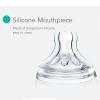Baby Bottles Nipples,4 PCS Transparent Soft Silicone Baby Bottles Nipples for 6 to 12 Month Old Infant view 2