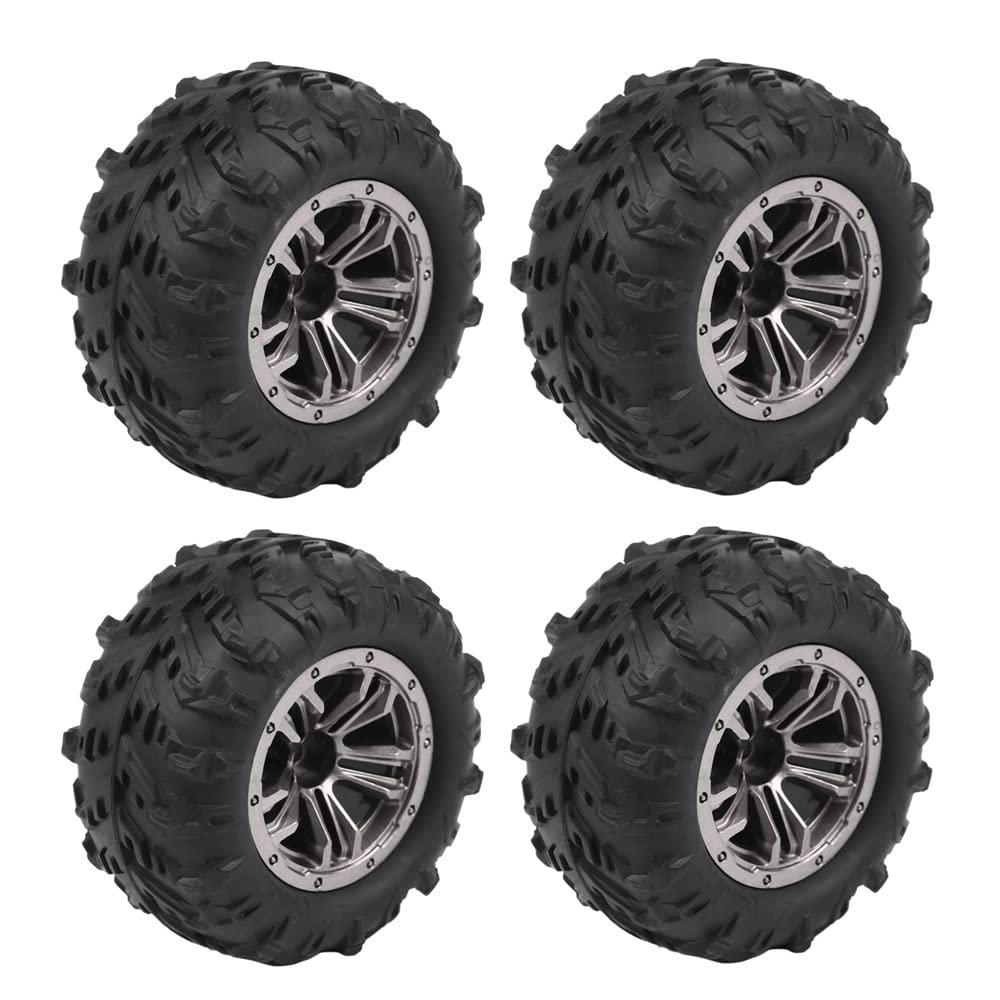 pizarra 4Pcs 80mm Wheel Tire Tyre for Xinlehong Q901 Q902 Q903 9130 9136 9137 9138 1/16 RC Car Upgrade Parts,1