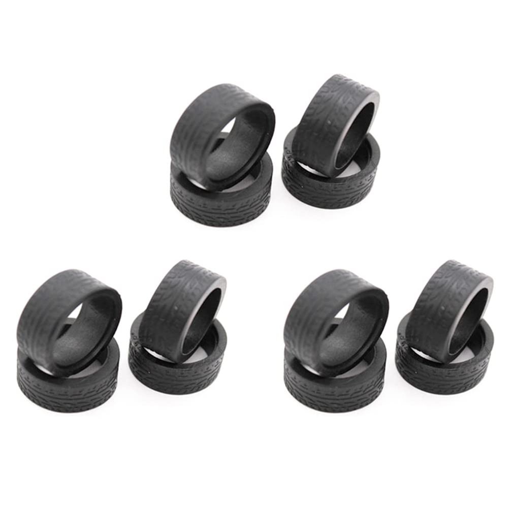 MACIMO 12Pcs Rubber Tyre Tires Wheel for K969 K989 P929 Iw04M Iw02 Mini-Z Mini-D Mini-Q 1/28 RC Car