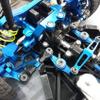 MACIMO 9Pcs Metal Steering Tie Rod Link Rod for TT02 TT02T 1/10 RC Car Parts Accessories,Blue view 3