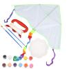 1 Set Kite Kit Kites for Kids Ages 4-8 Funny Blank Kite Kids Toys Craft Kits for Kids Children Kite Toy Funny Drawing Kite Interesting Blank Kite Portable Kids Kite Toy Kids Supply view 1