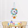 DYNWAVE DIY Wall Clock Handmade Material Kit Montessori Educational Toys Learning Aids Crafts Hanging Time Clock for Boys Toddlers Home Decorations, Animal view 4