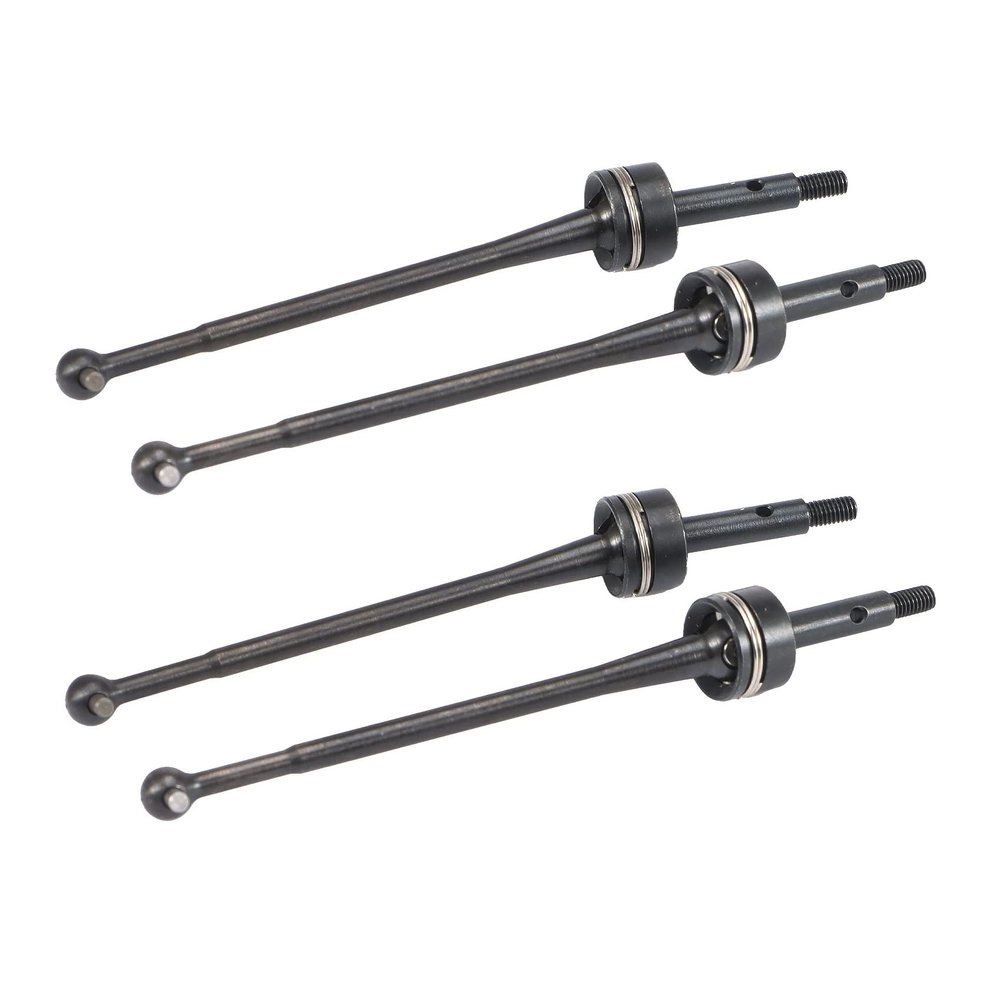 MACIMO 4Pcs 45 Hardened Steel CVD Drive Shaft for 144001 124019 LC 1/14 RC Car Upgrade Parts,A