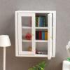 1:12 Dollhouse Wall Cabinet,Wooden Miniature Kitchen Cabinet for Dollhouse Accessories (White) view 4