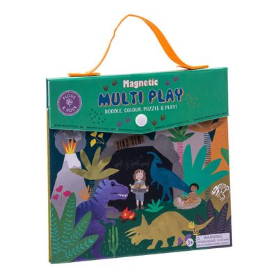 Floss & Rock Magnetic Multi-Play Art Book for Kids - Doodle, Color, Puzzle & Play! - Eco-Friendly Creative Set for Ages 3+ - Educational & Travel-Friendly Toy for Imagination and Fun
