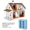 1:12 Dollhouse Wall Cabinet,Wooden Miniature Kitchen Cabinet for Dollhouse Accessories (Blue) view 3
