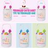 Personalized 2 Pcs Easter Basket, VAPCUFF Blue and Green Easter Baskets for Girls Easter Basket Bags Personalized Easter Eggs Basket Easter Bunny Basket Gifts Easter Hunt Basket Easter Gifts for Kids view 3