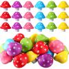 Jerify 36 Pcs Mini Mushroom Stress Balls Toys Mushroom Party Favors Gifts 1.57 Inch PU Foam Stretchy Stress Relief Fidget Toys Bulk for Adults Anxiety Relaxing (Multi Colors) view 1