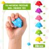 Jerify 36 Pcs Mini Mushroom Stress Balls Toys Mushroom Party Favors Gifts 1.57 Inch PU Foam Stretchy Stress Relief Fidget Toys Bulk for Adults Anxiety Relaxing (Multi Colors) view 3