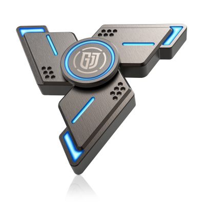 ATESSON Fidget Spinners Toy, 3 to 5 min Spins, Light Up Metal Material Hand Spinner, High Speed Bearing, Stress Relief Anxiety Boredom Desk Toys for Adults and Kids