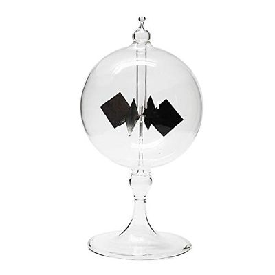 Lyzeous Solar Crookes Radiometer Glass Handmade Toy for Party Gift Transparent
