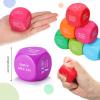 40 Pcs Motivational Foam Cubes Stress Ball with Quotes, Square Encouraging Stress Balls Dice Shaped Foam Stress Relief Toys for Kids Adults Classroom School Supplies view 4