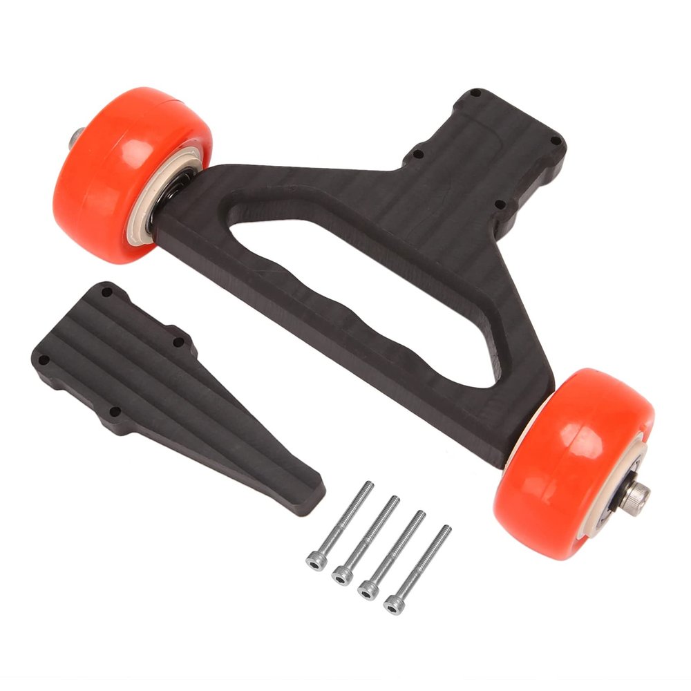 Lyzeous Double Wheel Wheelie Bar for 1/5 ARRMA KRATON 8S Outcast 8S RC Car Parts Accessories,Red