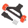 Lyzeous Double Wheel Wheelie Bar for 1/5 ARRMA KRATON 8S Outcast 8S RC Car Parts Accessories,Red view 1
