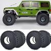 QUPA AM STORE RC Rubber 2.9" Crawler Tires Soft Tyre 4PCS for 1/6 Axial SCX6 AXI05000 JLU Wrangler RC Crawler Car (B) view 1