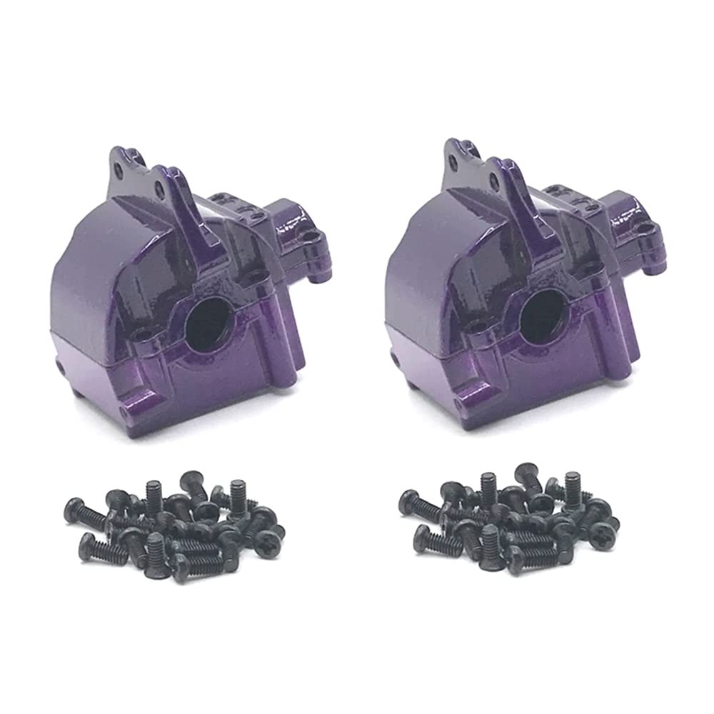 Lyzeous Metal Differential Gearbox Housing Cover for 144001 124019 124018 RC Car Upgrade Parts Accessories,2 pcs