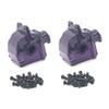 Lyzeous Metal Differential Gearbox Housing Cover for 144001 124019 124018 RC Car Upgrade Parts Accessories,2 pcs view 1