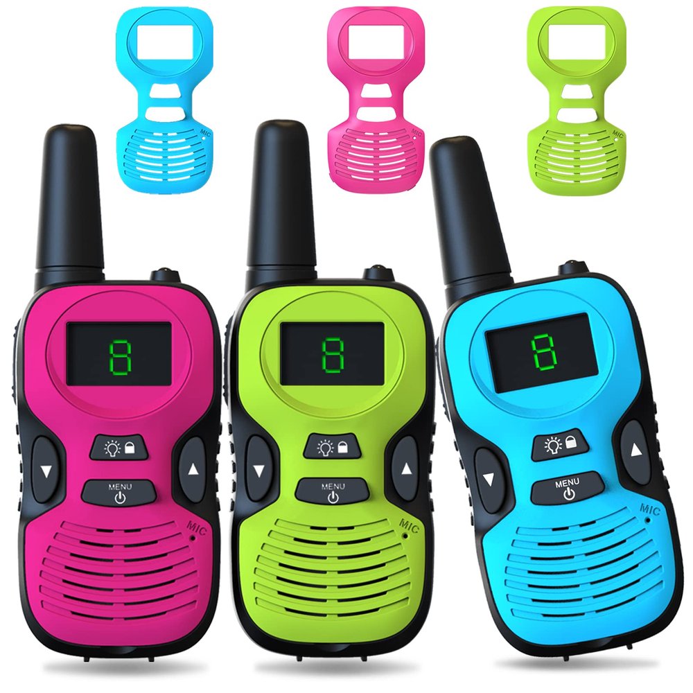 Walkie Talkies for Kids 3Pack Long Range: Toys for Boys Age 8-12 Year Old - Gifts for Girls 6-8 8-10 Walky Talky Children Christmas for Camping Hiking Outdoor Party