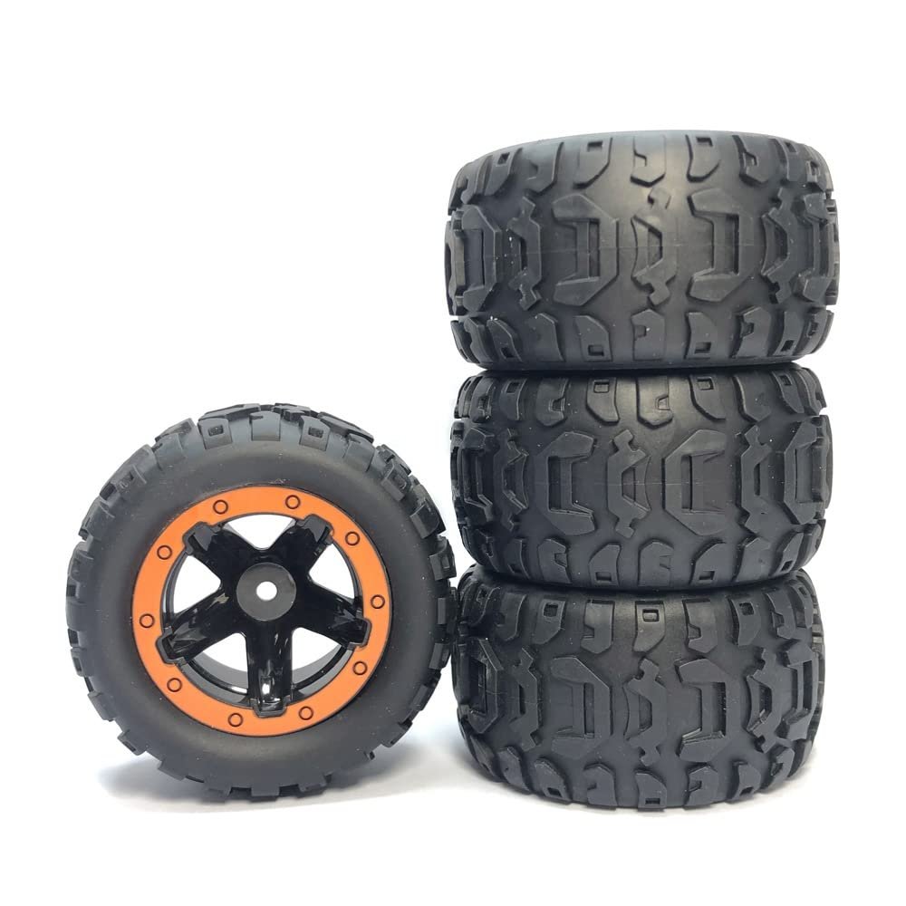 Lyzeous 4Pcs Tire Widening Tyre Wheel for 144001 124016 124018 124019 12428 16889 RC Car Upgrade Parts,1