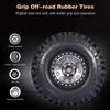 Lyzeous 4PCS Metal 2.2 Beadlock Wheel Rim Tires Set for 1/10 RC Crawler Car TRX4 TRX6 Axial SCX10 RR10 Parts,Titanium view 3