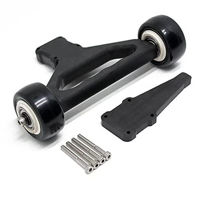 Lyzeous Double Wheel Wheelie Bar for 1/5 ARRMA KRATON 8S Outcast 8S RC Car Parts Accessories,Black