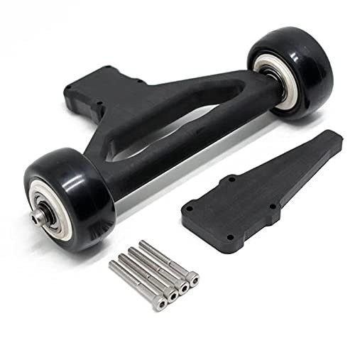 Lyzeous Double Wheel Wheelie Bar for 1/5 ARRMA KRATON 8S Outcast 8S RC Car Parts Accessories,Black