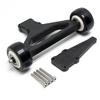 Lyzeous Double Wheel Wheelie Bar for 1/5 ARRMA KRATON 8S Outcast 8S RC Car Parts Accessories,Black view 1