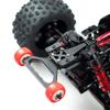 Lyzeous Double Wheel Wheelie Bar for 1/5 ARRMA KRATON 8S Outcast 8S RC Car Parts Accessories,Black view 2