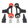 Lyzeous Double Wheel Wheelie Bar for 1/5 ARRMA KRATON 8S Outcast 8S RC Car Parts Accessories,Black view 3