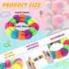 24 Pcs Spiky Sensory Bracelet Anxiety Sensory Toys Fidget Toy Stress Relief Spiky Rings Rainbow No Latex Flexible Stretchy Wearable Toy Bracelet for Adults Kids Children view 2