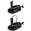 Lyzeous 1Pair for 2011-5 Fishing RC Boat Motor for Upgraded 2011-5 Bait Boat,Left Side & Side view 1