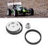 Tnfeeon Belt Drive Gears System, 12T 30T Realistic RC Belt Drive Gear Low Noise for RC Crawler Car Upgrade DIY Parts for 1/10 Series (Silver) view 2
