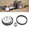Tnfeeon Belt Drive Gears System, 12T 30T Realistic RC Belt Drive Gear Low Noise for RC Crawler Car Upgrade DIY Parts for 1/10 Series (Silver) view 3