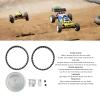 Tnfeeon Belt Drive Gears System, 12T 30T Realistic RC Belt Drive Gear Low Noise for RC Crawler Car Upgrade DIY Parts for 1/10 Series (Silver) view 4