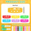 Zhanmai 30 Pieces 10 Colors Silicone Wristband Bulk Adjustable Rubber Wristbands with Holes Wristband for Men Women Birthday(7.1 Inch) view 2