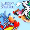 2PCS Baby Books 0-6 Months Infant Toys 0-3 3-6 6-12 Months Baby Tummy Time Sensory Toys 3 4 6 Month Newborn Essentials Must Haves Crinkle Touch Feel Busy Book for Babies Boys Girls Easter Shower Gifts view 3