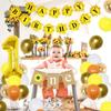 Our Little Sunflower 1st Birthday Party Decors - Sunflower Theme with Happy Birthday Banner, Backdrop, High Chair Banner, Cake Topper view 4