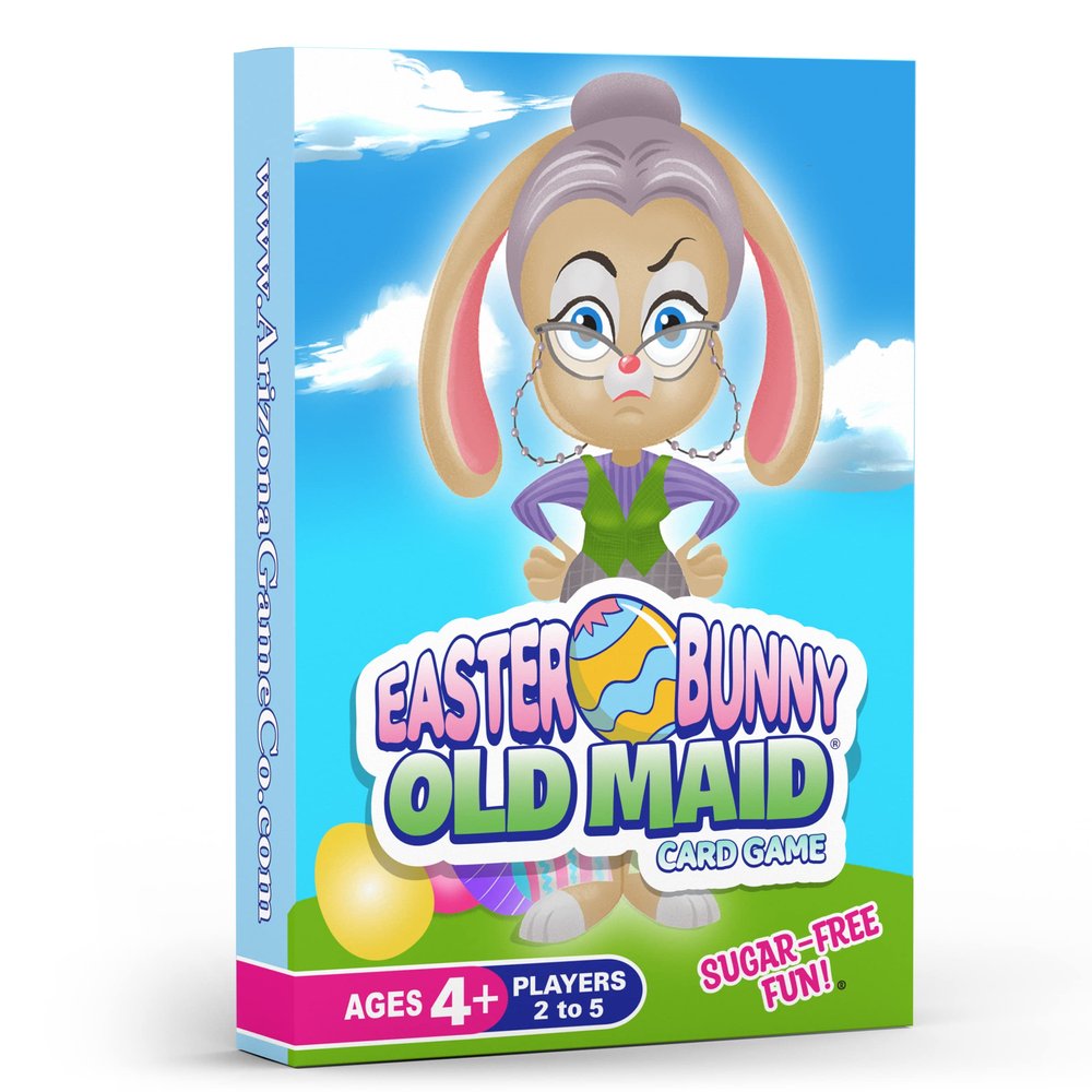 Arizona GameCo Easter Bunny Old Maid Card Game for Kids Ages 4-8  a Family Board Game Night Favorite | Fun Easter Gift for Boys Girls and Essential Basket Stuffers Filler for Kids