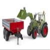 Bruder 02182 Fendt Vario 211 with frontloader and Tipping Trailer view 2