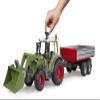 Bruder 02182 Fendt Vario 211 with frontloader and Tipping Trailer view 4