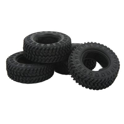 4PCS RC Terraom Tires Super Grip Soft Rubber RC Crawler Mud Tires 1.25inch RC Car Wheel for SCX24 1/24 RC