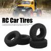 4PCS RC Terraom Tires Super Grip Soft Rubber RC Crawler Mud Tires 1.25inch RC Car Wheel for SCX24 1/24 RC view 2