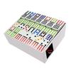 OMURA Games | Double15 Professional Size Dominoes Set | Tile Color: White with Color DOT view 1