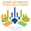 MindWare Q-BA-Maze 2.0 Super Race Set, STEM Marble Run Building Kit with Turbo Launcher and Racing Tracks, Creative Engineering Toy for Kids Ages 6+, Logic and Construction Gift view 4