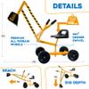 Stargo Kids Excavator Toy Sand Digger on Wheels, Steel Sandbox Digger Toys for Boys, Sand Toys Ride On Excavator, Beach Toys view 4