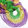 GiftExpress 144-Pack Mardi Gras Beads Necklaces Bulk, Purple Gold Green Carnival Throw Necklaces, Parade and Gasparilla Party Assortment view 3