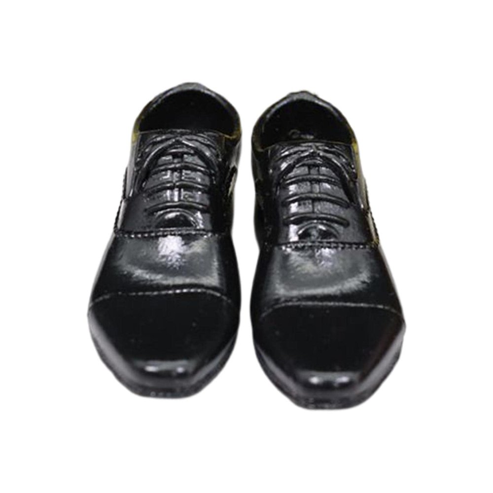 DYNWAVE Mini Men Shoes Lace up Shoes Dolls House Accessory Wearable Model Easy to Wear Fashion for 1:6 Doll Decorations Dolls House Ornament